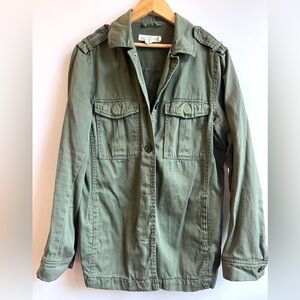 Women's Green Cargo Garden Utility Fishing Hiking Jacket